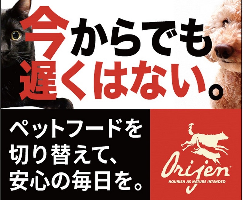 ���E��̏܂���܂����y�b�g�t�[�h�uORIJEN�v
���T�C�g